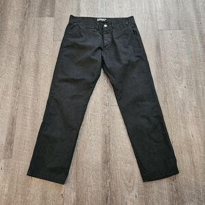 Christian Audigier Pants Black 36x32 RARE One Back Pocket Design